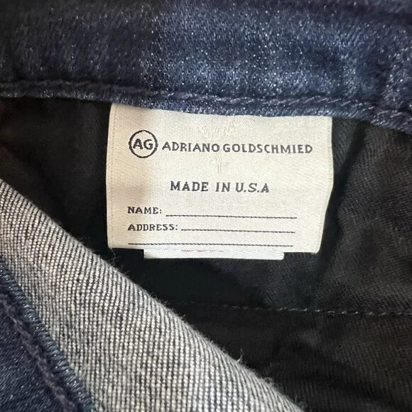 AG Adriano Goldschmied Jeans Womens 28 R Blue The Zip Skinny Zipper Stretch - Picture 16 of 16